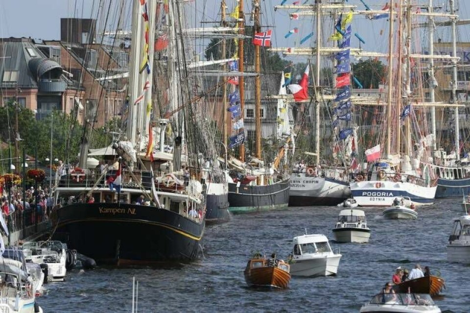The Tall Ships Races 2019 i Fredrikstad. Seilskuter til kai i Fredrikstad under The Tall Ships Races 2019.