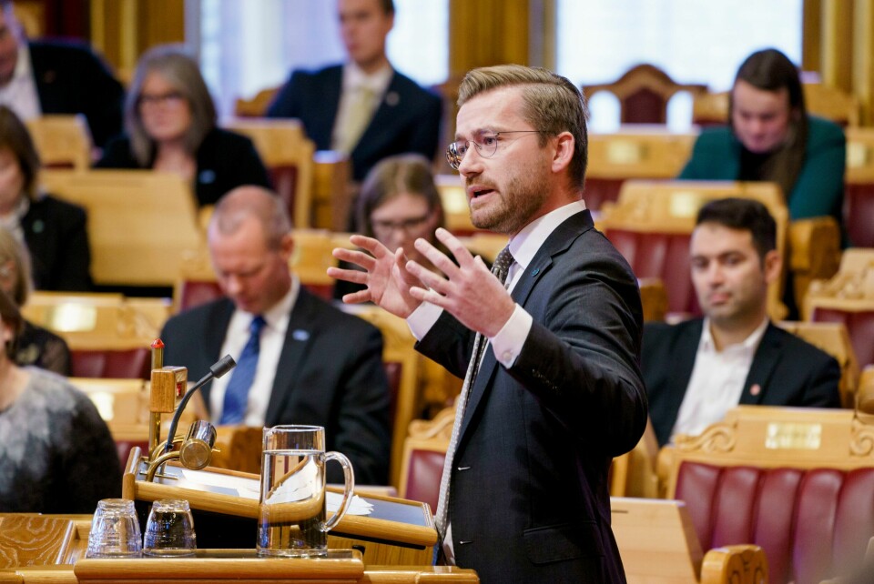 Venstres Sveinung Rotevatn har et godt poeng, skriver kommentator Kjell Werner. Sveinung Rotevatn under framleggelsen av regjeringens forslag til endringer i statsbudsjettet for Stortinget.Foto: Stian Lysberg Solum / NTB