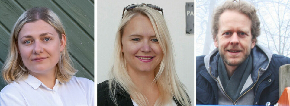 Hannah Berg, gruppeleder Rødt Fredrikstad, Silje Louise Waters, gruppeleder Fredrikstad SV og Jonas Qvale, gruppeleder Bymiljølista. Hannah Berg, gruppeleder Rødt Fredrikstad, Silje Louise Waters, gruppeleder Fredrikstad SV og Jonas Qvale, gruppeleder Bymiljølista.