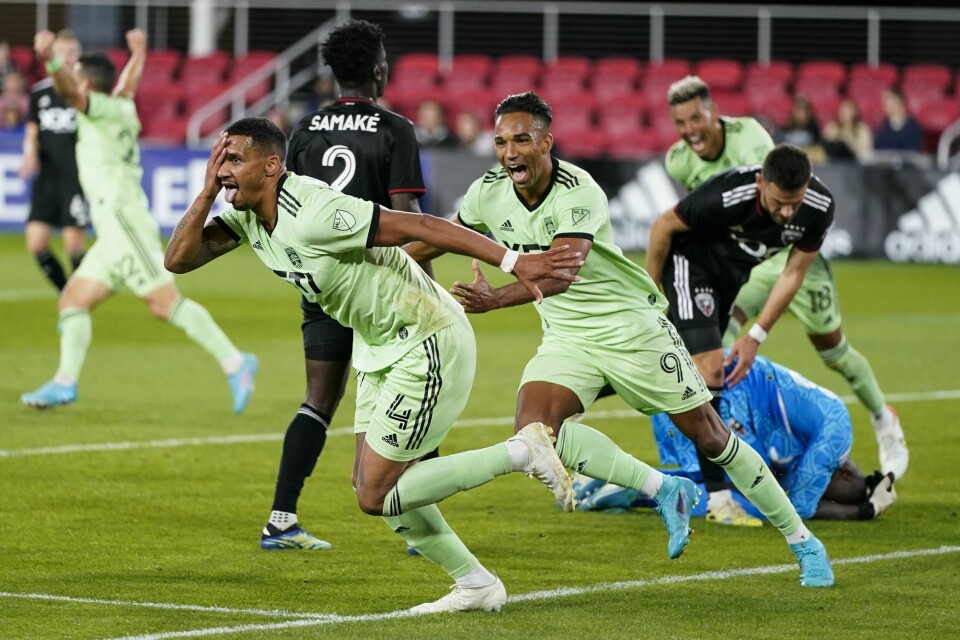 Ruben Gabrielsen ble matchvinner da hans Austin FC vendte til seier mot DC United etter Ola Kamaras utvisning. Foto: Alex Brandon / AP / NTB Ruben Gabrielsen ble matchvinner da hans Austin FC vendte til seier mot DC United etter Ola Kamaras utvisning. Foto: Alex Brandon / AP / NTB