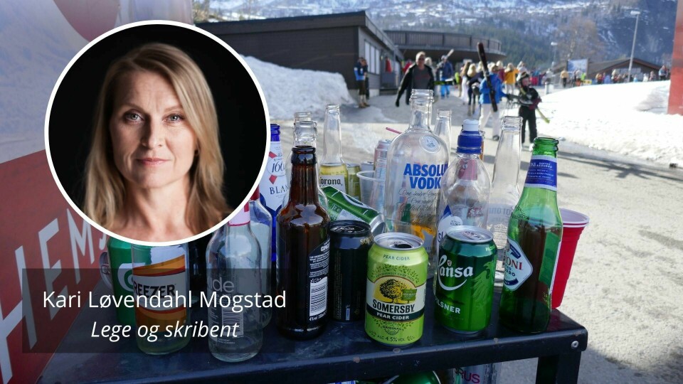 Vi må stoppe opp og tenke over alkoholkulturen vi er i ferd med å utvikle, skriver Kari Løvendahl Mogstad. Vi må stoppe opp og tenke over alkoholkulturen vi er i ferd med å utvikle, skriver Kari Løvendahl Mogstad.