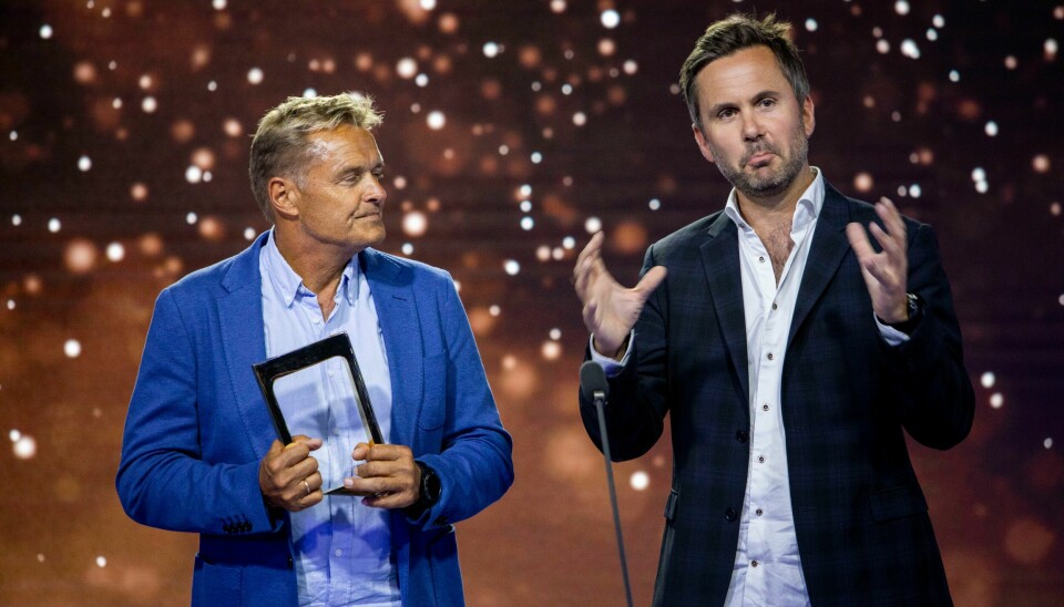 Dag-Otto Lauritzen (t.v.) og Kristian Ødegård har hatt stor suksess med serien Kompani Lauritzen. Foto: Tore Meek / NTB Dag-Otto Lauritzen (t.v.) og Kristian Ødegård har hatt stor suksess med serien Kompani Lauritzen. Foto: Tore Meek / NTB