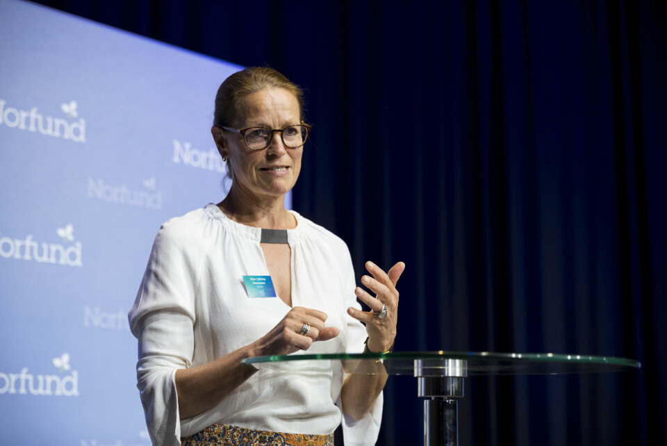 – Sement er en avgjørende innsatsfaktor som land i vekst er helt avhengige av, men produksjonen er også en kilde til store klimagassutslipp. Det representerer et åpenbart dilemma i møte med klimakrisen, sier Ellen Cathrine Rasmussen i Norfund. – Sement er en avgjørende innsatsfaktor som land i vekst er helt avhengige av, men produksjonen er også en kilde til store klimagassutslipp. Det representerer et åpenbart dilemma i møte med klimakrisen, sier Ellen Cathrine Rasmussen i Norfund.