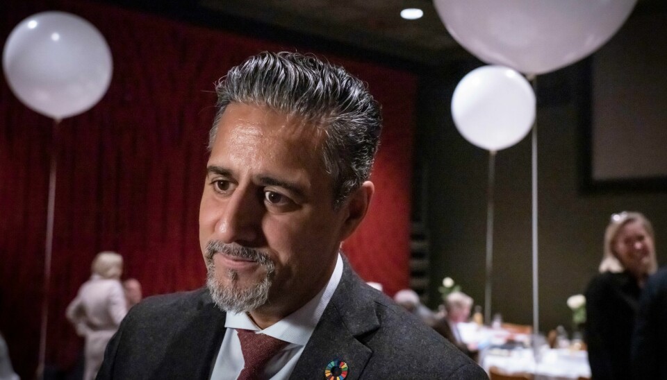 Abid Raja fotografert i forbindelse med at han vant Bokhandlerprisen med boka «Min skyld». Abid Raja fotografert i forbindelse med at han vant Bokhandlerprisen med boka «Min skyld».Foto: Ole Berg-Rusten / NTB