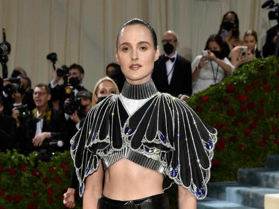 Renate Reinsve på The Metropolitan Museum of Art's gala foran åpningen av utstillingen 'In America: An Anthology of Fashion' Renate Reinsve på Met-gala