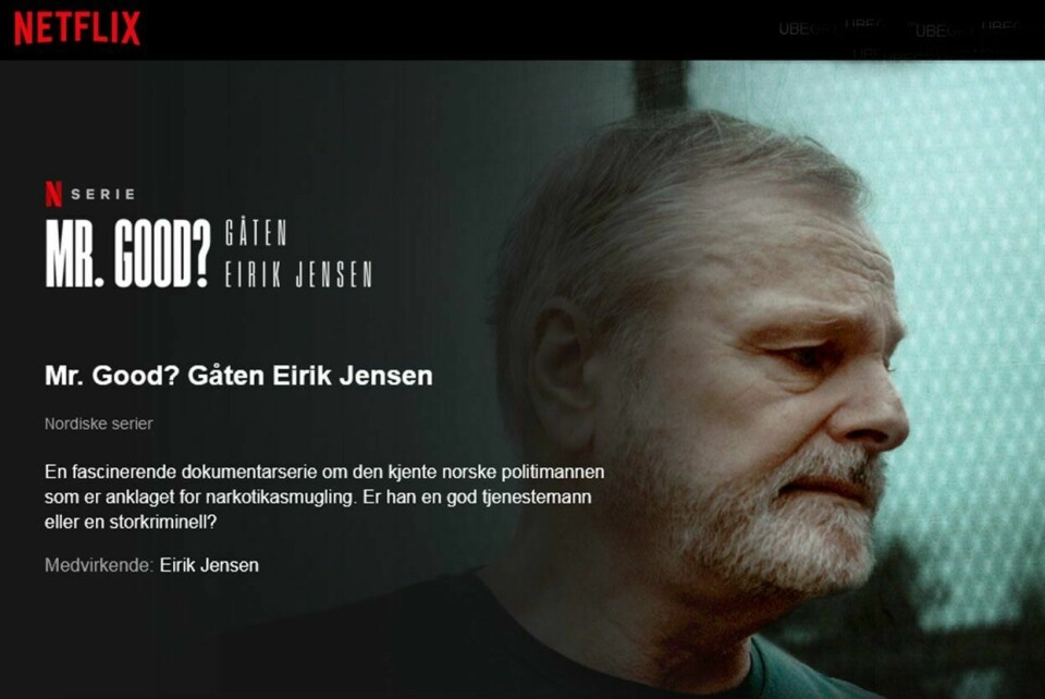 Netflix har premiere for «Mr. Good? Gåten Eirik Jensen» 3. juni, og slapp fredag løs traileren for strømmeserien. Netflix har premiere for «Mr. Good – Gåten Eirik Jenssen» 3. juni, og slapp fredag løs traileren for strømmeserien. Foto: Netflix