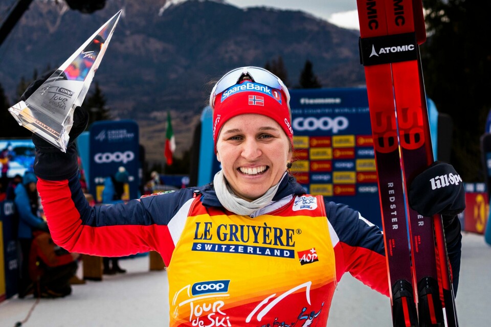 Tiril Udnes Weng tjente store penger på å ta seg inn på sammenlagtpallen i Tour de Ski. Tiril Udnes Weng tjente store penger på å ta seg inn på sammenlagtpallen i Tour de Ski. Foto: Terje Pedersen / NTB