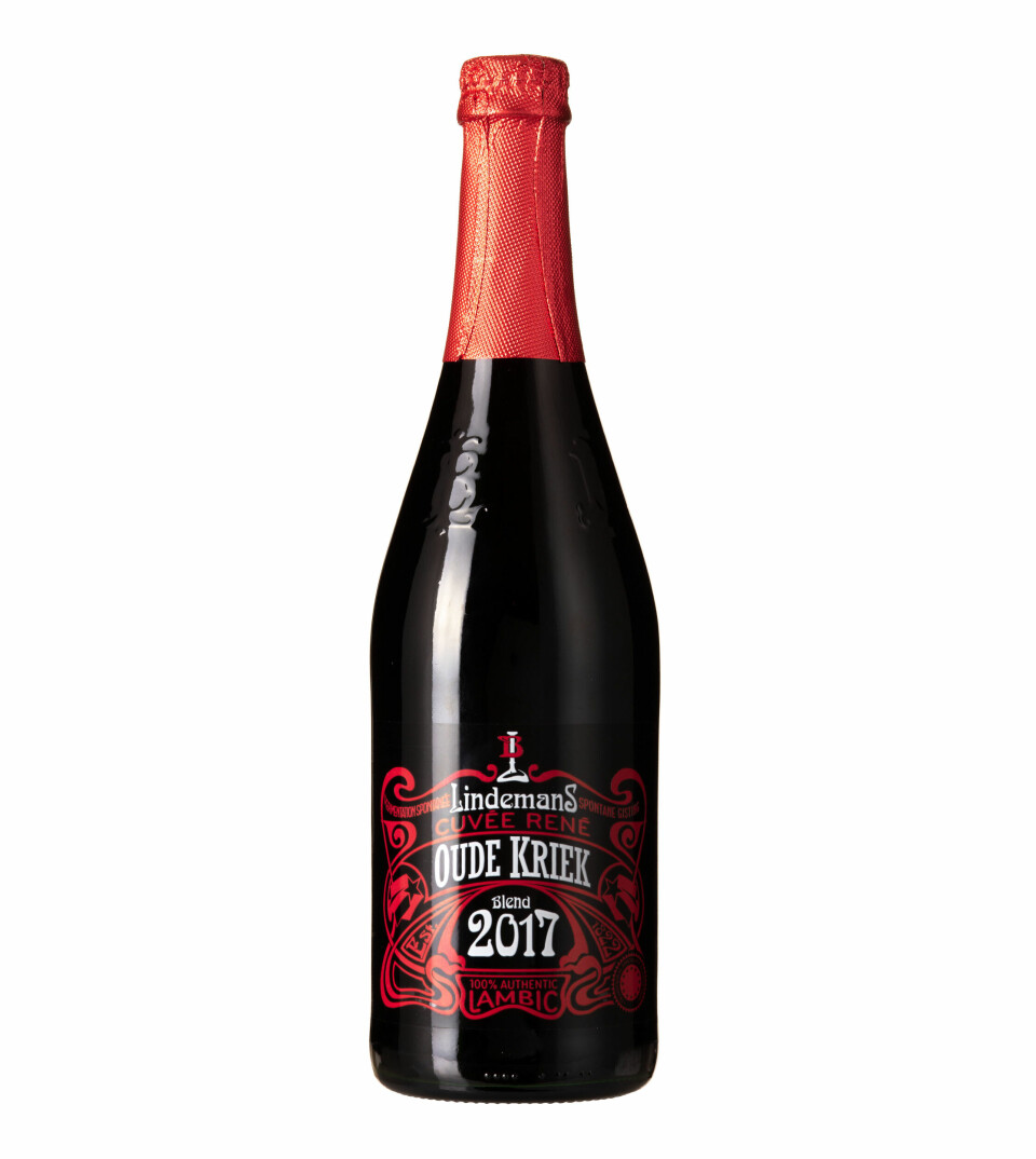 Lindemans Oude Kriek Cuvée René, kr 129,90. Foto: Produsenten ØL: Lindemans Oude Kriek Cuvée René, kr 129,90. Foto: Produsenten