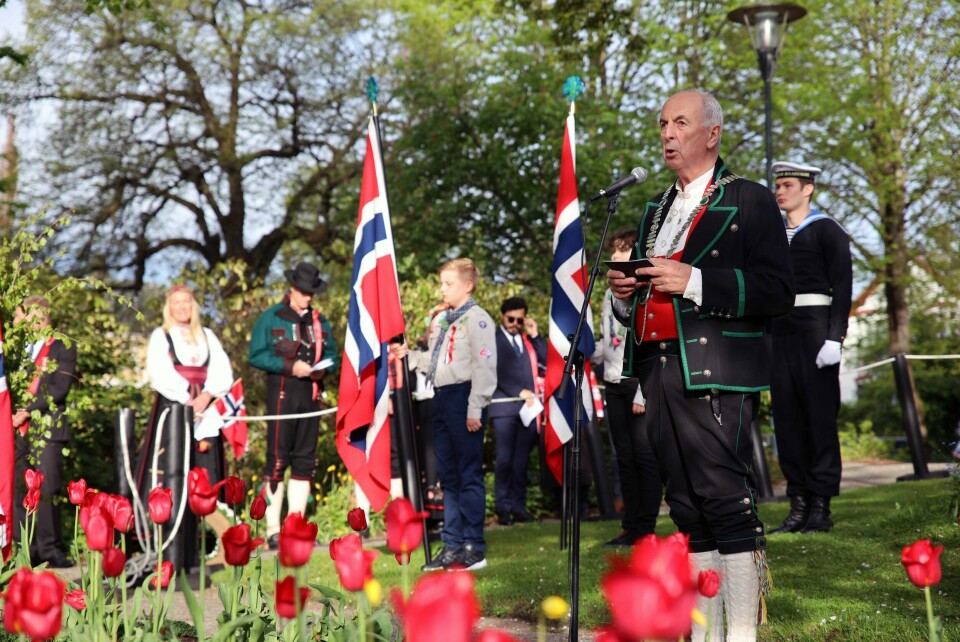 Ordfører Stanley Wirak minnet de falne under Den andre verdenskrig og tok avstand fra Russlands blodige krig i Ukraina i sin tale utenfor Sandnes kirke. Ordfører Stanley Wirak minnet de falne under Den andre verdenskrig og tok avstand fra Russlands blodige krig i Ukraina i sin tale utenfor Sandnes kirke.