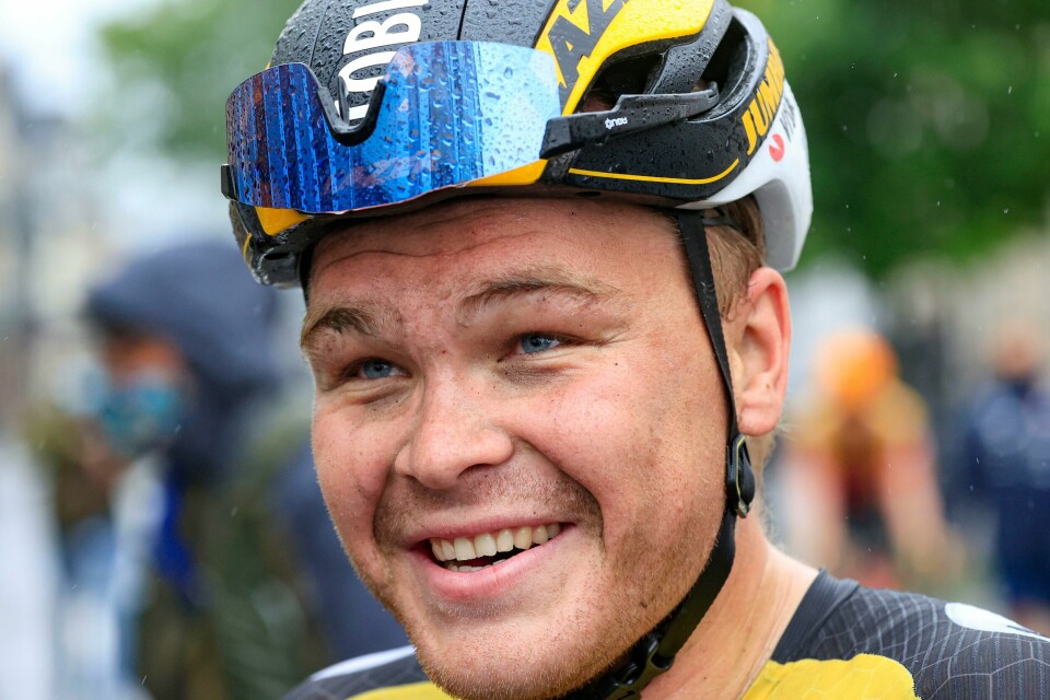 Tobias Foss yppet seg i Giro d'Italia på 17. mai. Foto: Tor Erik Schrøder / NTB Tobias Foss gjorde en solid tempo i Portugal lørdag. Foto: Tor Erik Schrøder / NTB