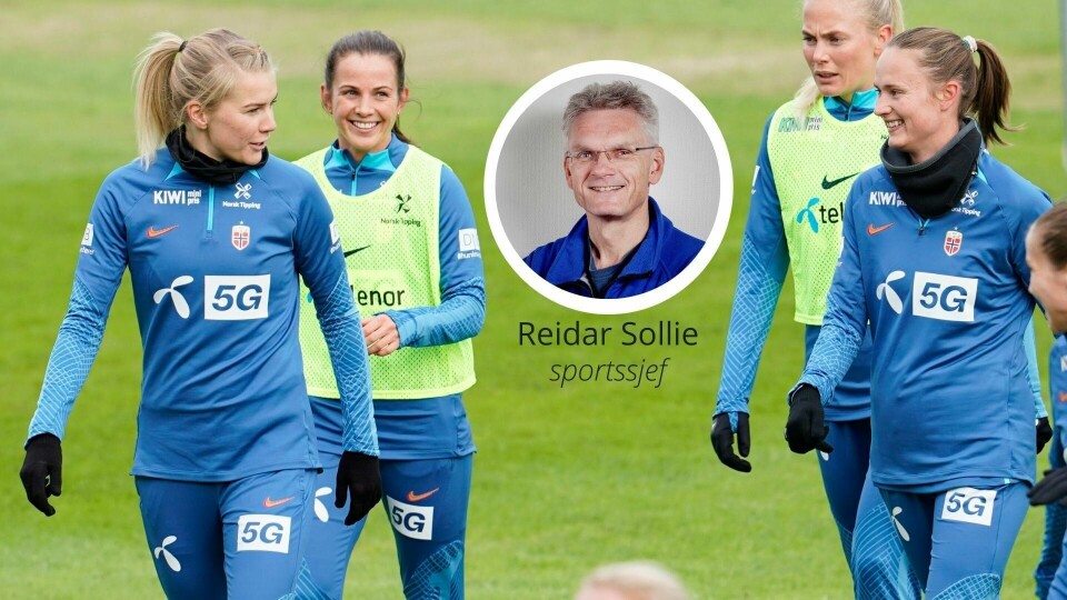 Ada Hegerberg (t.v.) og Caroline Graham Hansen (t.h.) sammen på siste landsagssamling. Gjenforeningen på landslaget er et stort steg for Norge. Ada Hegerberg (t.v.) og Caroline Graham Hansen (t.h.) sammen på siste landsagssamling. Gjenforeningen på landslaget er et stort steg for Norge.