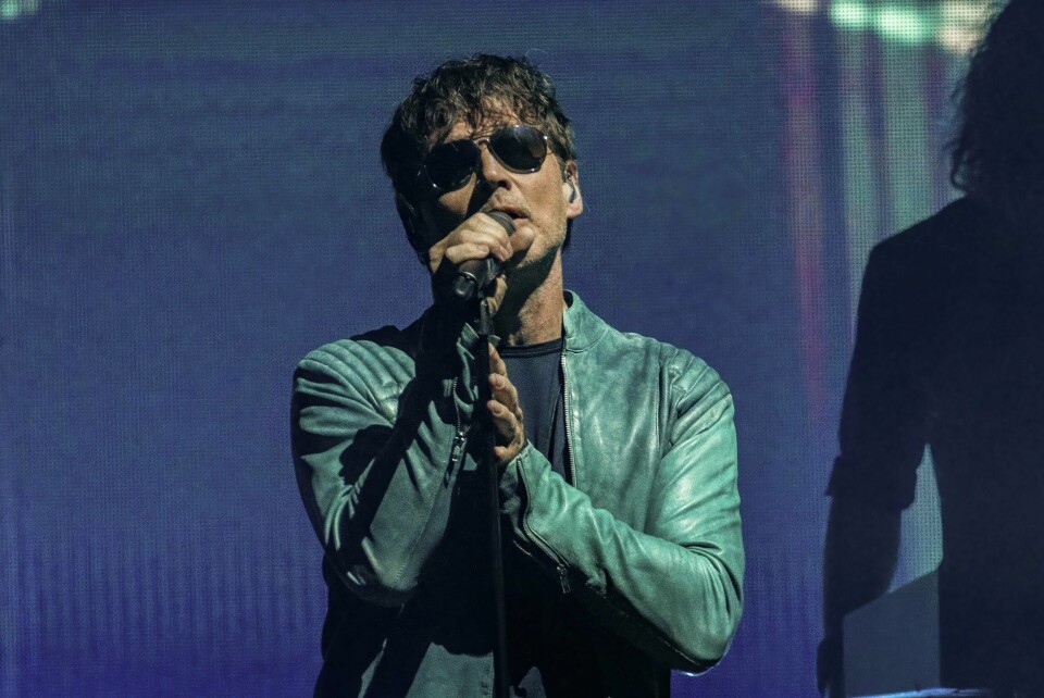 Morten Harket på scenen med a-ha, Oslo Spektrum 20. mai 2022 Harket på scenen med a-ha, Oslo Spektrum 20. mai 2022