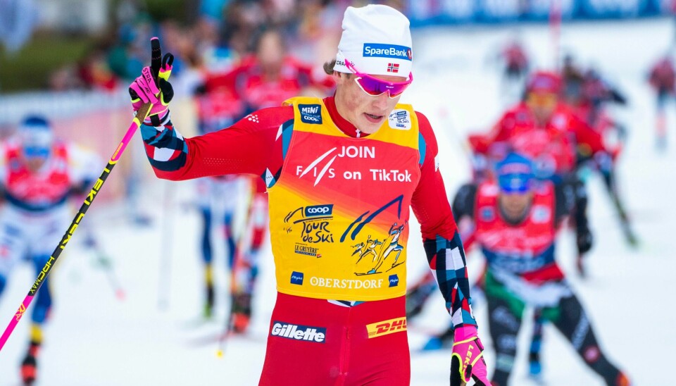 Johannes Høsflot Klæbo. Johannes Høsflot Klæbo tok en sikker sammenlagtseier i Tour de Ski søndag. Foto: Terje Pedersen / NTB