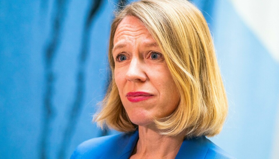 Hva skjedde med Norges engasjement i kampen mot atomvåpen, spør artikkelforfatterne. På bildet: utenriksminister Anniken Huitfeldt (Ap) Hva skjedde med Norges engasjement i kampen mot atomvåpen, spør artikkelforfatterne. På bildet: Utenriksminister Anniken Huitfeldt (Ap)