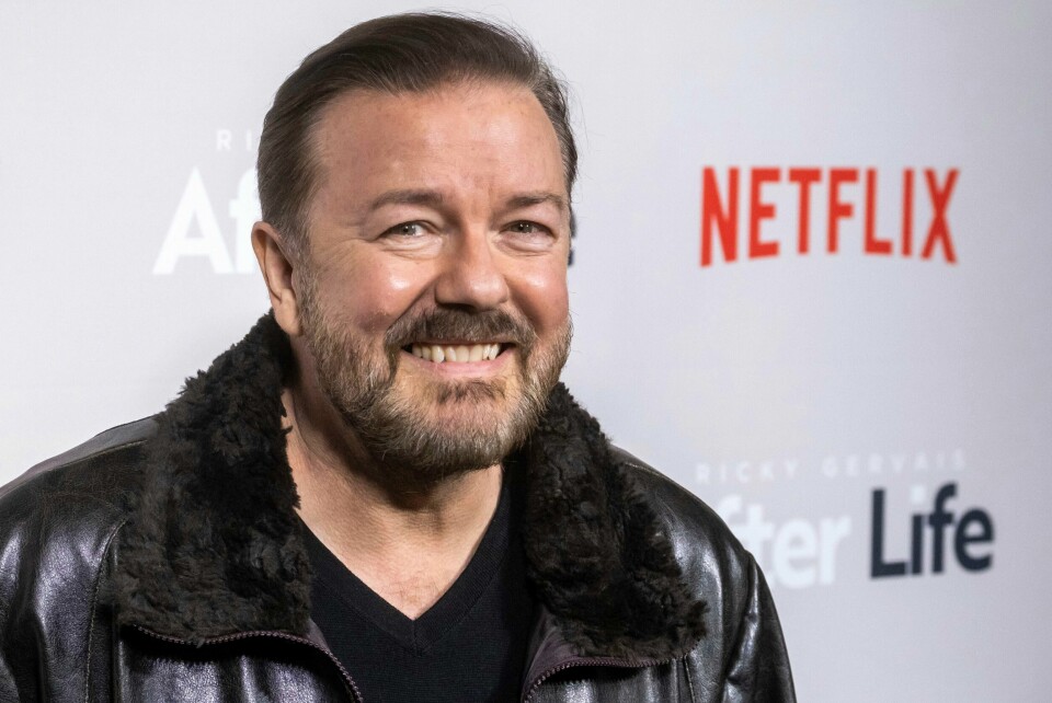 Ricky Gervais slår tilbake mot kritikerne av hans siste show. Her fra 2019 i forbindelse med promoteringen av TV-serien «After Life». Ricky Gervais slår tilbake mot kritikerne av hans siste show. Her fra 2019 i forbindelse med promoteringen av TV-serien «After Life».