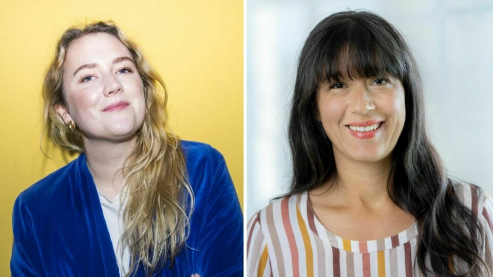 Programleder i Porno 2022, Emilie Teige Skrattegård, og programredaktør Mirja Minjares. Programleder i Porno 2022, Emilie Teige Skrattegård, og programredaktør Mirja Minjares.