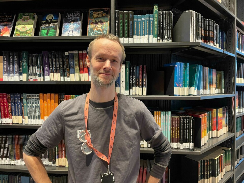 Thomas Kinck Wold jobber i barneavdelingen på Deichmanbiblioteket i Bjørvika. Thomas Kinck Wold jobber i barneavdelingen på Deichmanbiblioteket i Bjørvika.