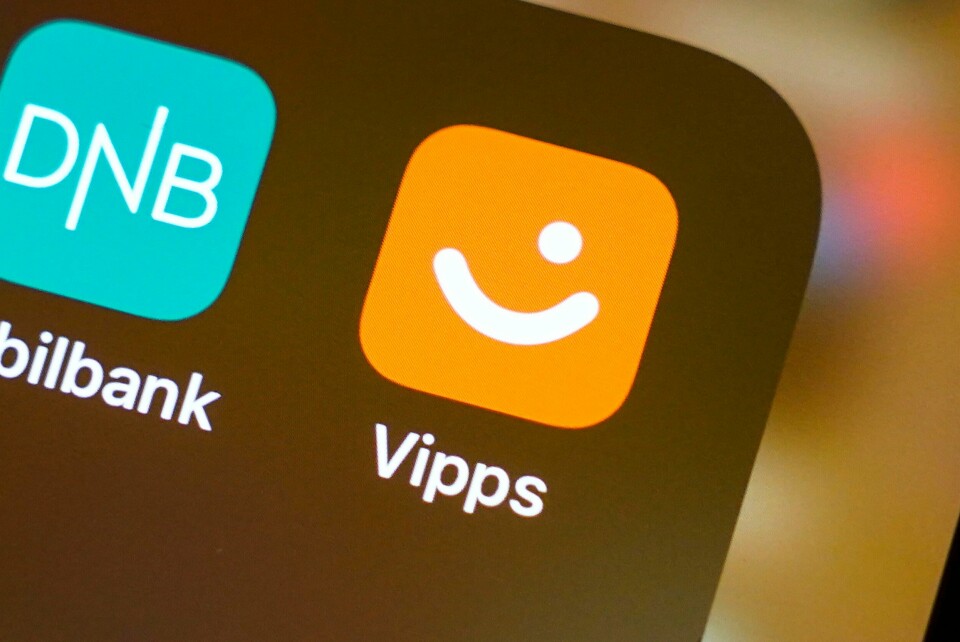 Mobilbetalingstjenesten Vipps hadde natt til søndag tekniske problemer i flere timer. Problemene påvirket enkelte norske kunder. Fra august kan man ikke lenger overføre større summer delt opp i mindre beløp for å omgå gebyrgrensen på 5.000 kroner i Vipps.Foto: Lise Åserud / NTB