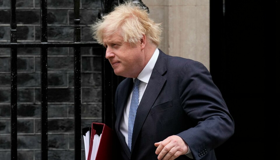 Statsminister Boris Johnson på vei til Underhuset onsdag. Statsminister Boris Johnson på vei til Underhuset onsdag. Foto: AP / Matt Dunham / NTB