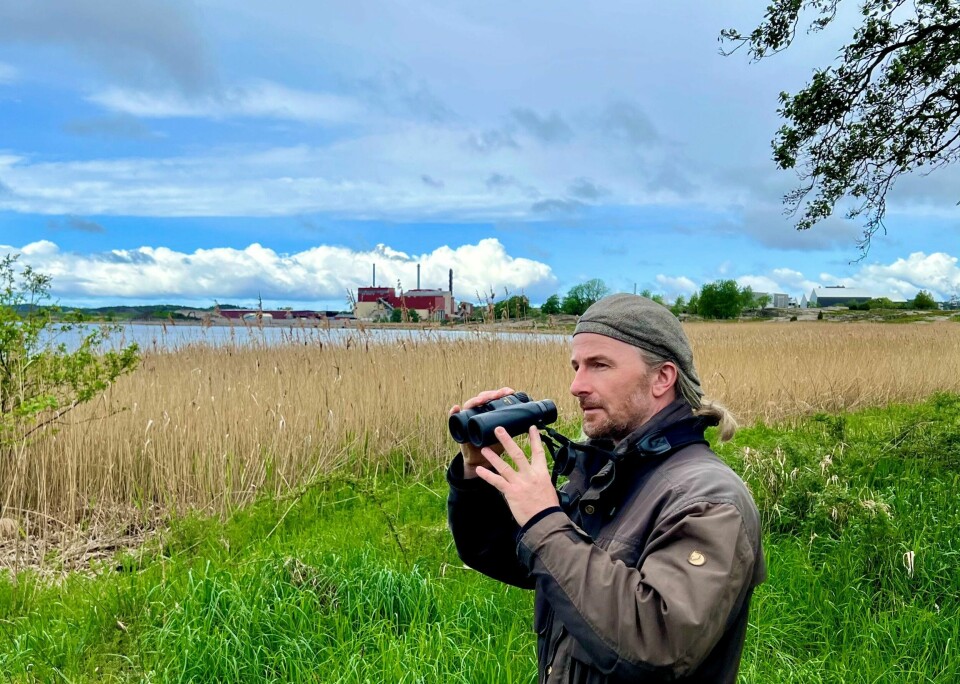Ornitolog og naturmann Bjørn Frostad fra Fredrikstad er første naturveileder og lærer i naturreservatet på Øra og i Gansrød.