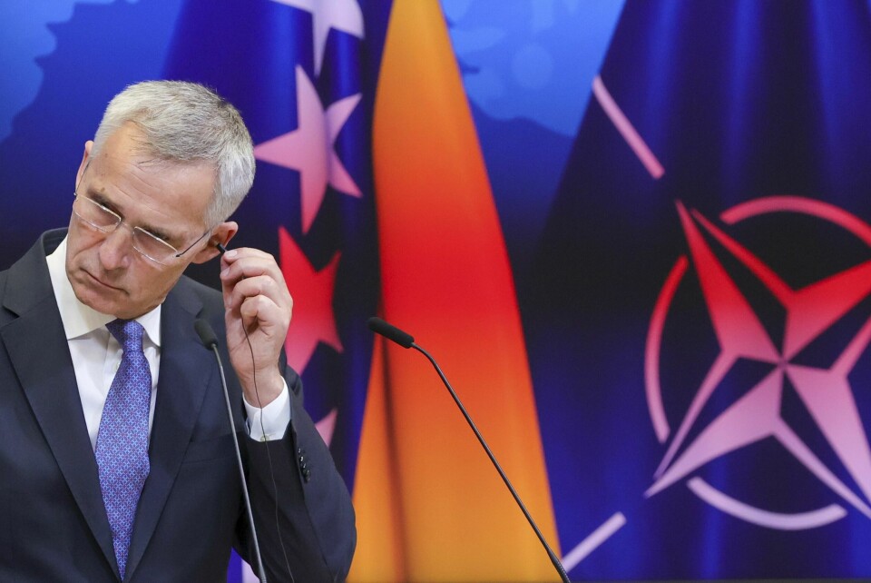 Natos generalsekretær Jens Stoltenberg har hatt en ny telefonsamtale med Tyrkias president Recep Tayyip Erdogan. Bildet er fra en pressekonferanse i Brussel 25. mai. Natos generalsekretær Jens Stoltenberg har hatt en ny telefonsamtale med Tyrkias president Recep Tayyip Erdogan. Bildet er fra en pressekonferanse i Brussel 25. mai. Foto: Olivier Matthys / AP / NTB