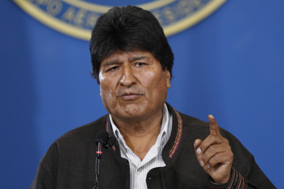 Bolivias tidligere president Evo Morales. Bolivias tidligere president Evo Morales.