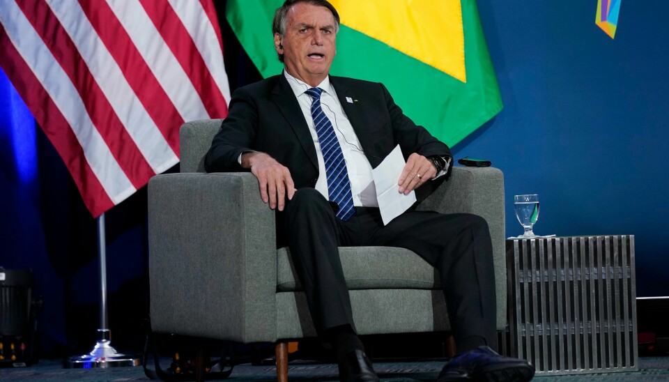 Brasil kan utvide jordbruksnæringen uten å skade regnskogen Amazonas, sa president Jair Bolsonaro etter å ha møtt USAs president. Brasils president Jair Bolsonaro. Foto: AP / NTB