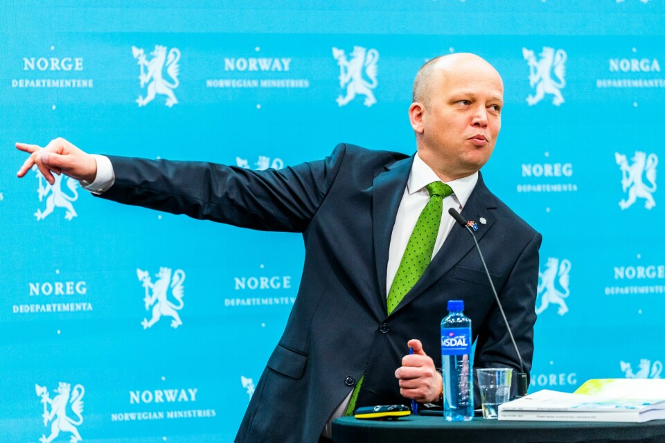Finansminister Trygve Slagsvold Vedum vil prioritere hardere i neste års statsbudsjett. Finansminister og Senterpartiet-leder Trygve Slagsvold Vedum.
