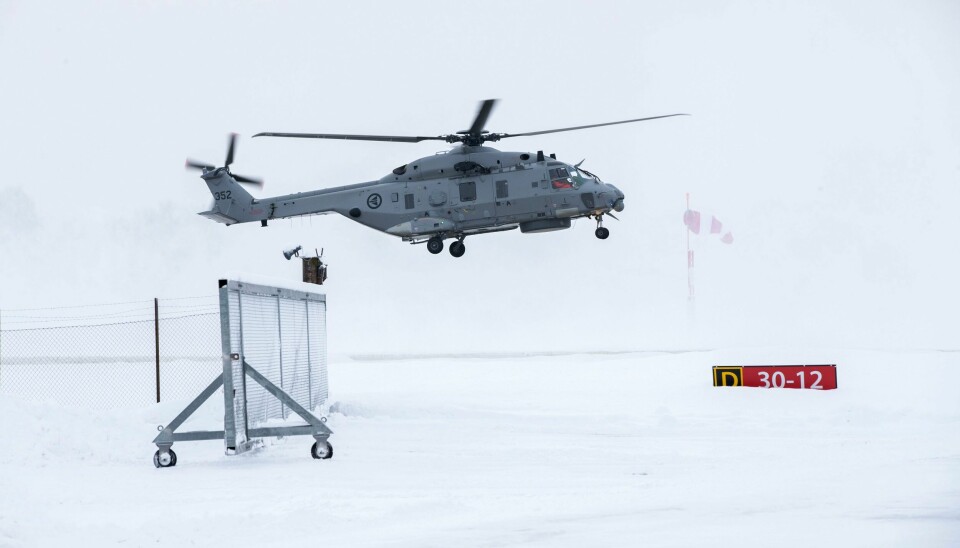 Et NH90-helikopter avbildet på Kjeller ved Lillestrøm i 2018. Foto: Berit Roald / NTB Et NH90-helikopter avbildet på Kjeller ved Lillestrøm i 2018. Foto: Berit Roald / NTB