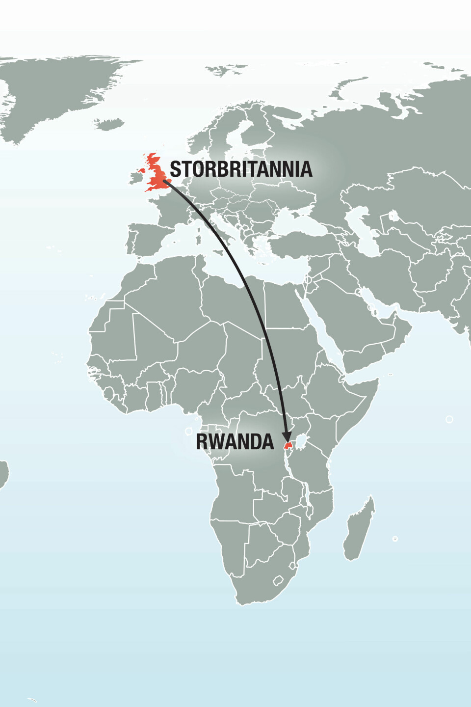 Rwanda er klare til å ta imot asylsøkere som egentlig ville til Storbritannia. Rwanda er klare til å ta imot asylsøkere som egentlig ville til Storbritannia.