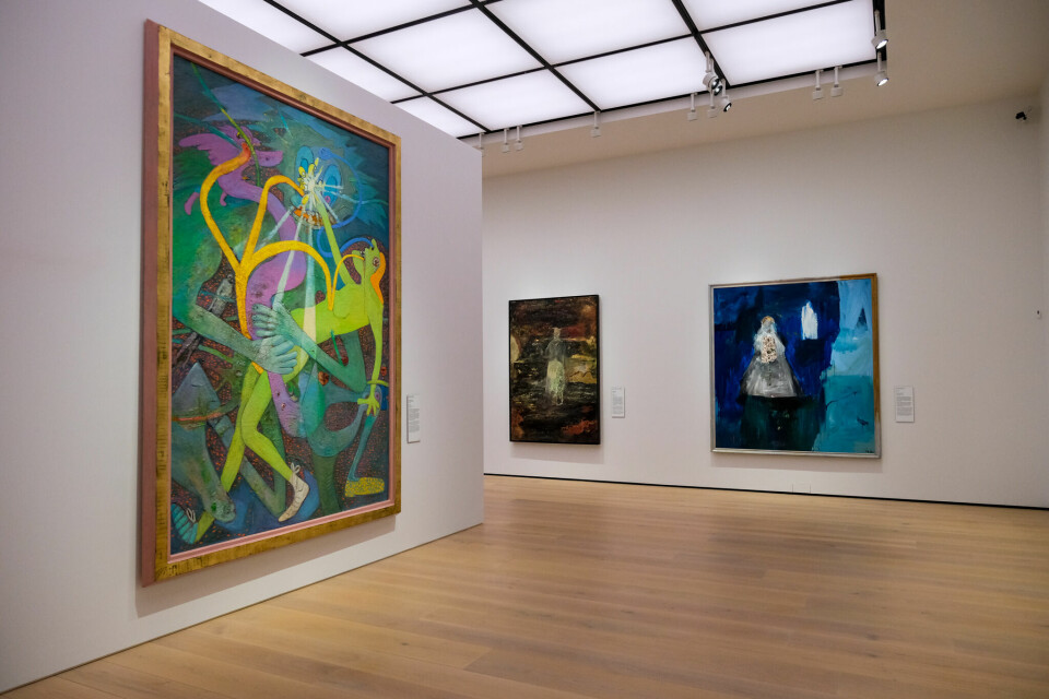 Bjørn Carlsen, 'Kadaveret suges' i Nasjonalmuseet. Nasjonalmuseet.