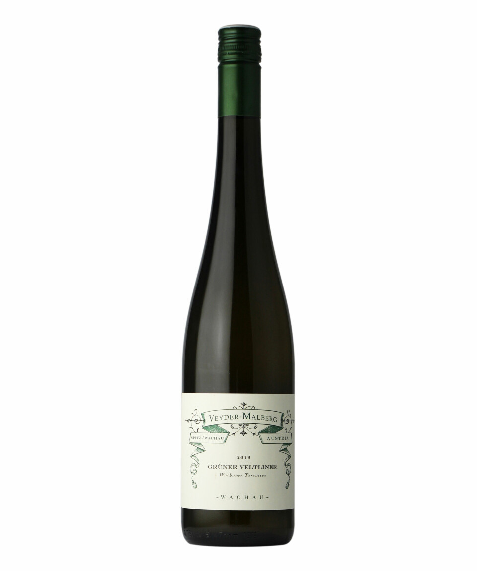 Veyder-Malberg Wachauer Terrassen Grüner Veltiner 2019, kr 239,90. Foto: Produsenten VIN: Veyder-Malberg Wachauer Terrassen Grüner Veltiner 2019, kr 239,90. Foto: Produsenten