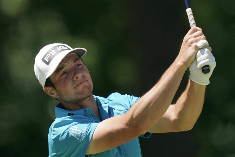 Viktor Hovland under trening foran helgens US Open i golf. Viktor Hovland under trening foran helgens US Open i golf. Foto: Robert F. Bukaty, AP / NTB