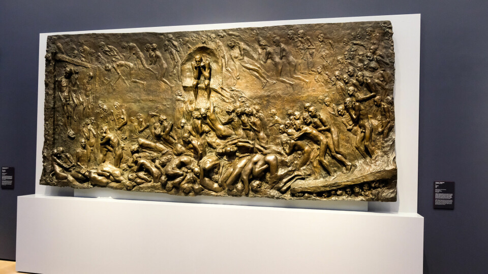 Gustav Vigelands Helvete er på plass i nye Nasjonalmuseet. Fra nye Nasjonalmuseet.