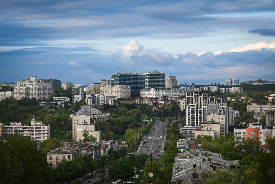 Moldova ønsker å bli EU-medlem, her fra hovedstaden Chisinau i april i år. Moldova ønsker å bli EU-medlem, her fra hovedstaden Chisinau i april i år.
