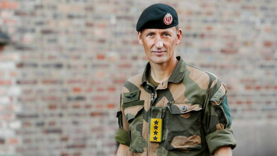 Forsvarssjef Eirik Kristoffersen. Forsvarssjef Eirik Kristoffersen.