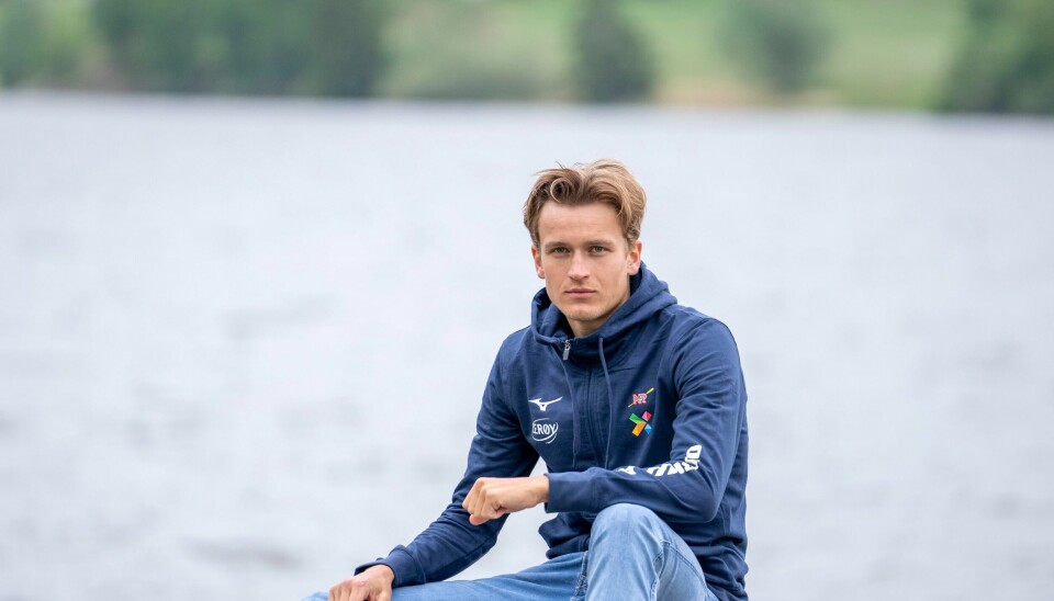 Fredrikstad-roer Lars Benske vant sammen med Ask Tjøm i Polen søndag. Lars Benske (bildet) og Ask Tjøm er klare for A-finale i verdenscupen i roing. Foto: Javad Parsa / NTB