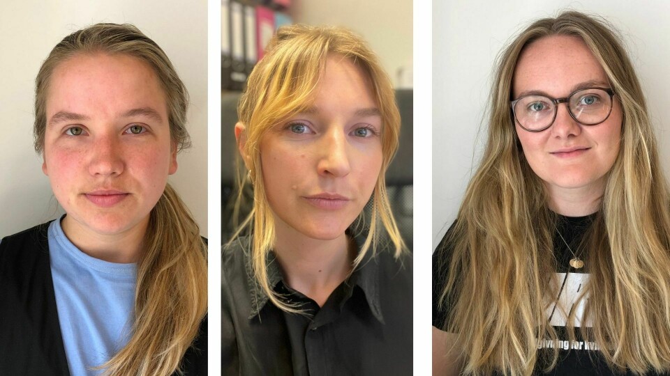 Amanda Foss, Thea Austgulen og Mathea Holden i JURK, Juridisk rådgivning for kvinner. Amanda Foss, Thea Austgulen og Mathea Holden i JURK, Juridisk rådgivning for kvinner.