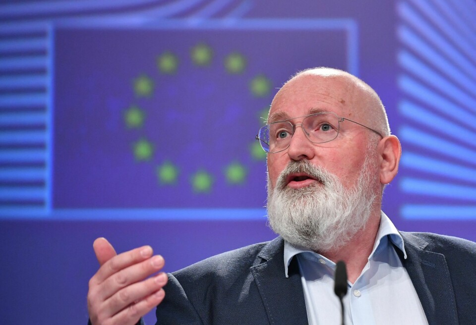 EU-Kommisjonens visepresident Frans Timmermans. EU-Kommisjonens visepresident Frans Timmermans.