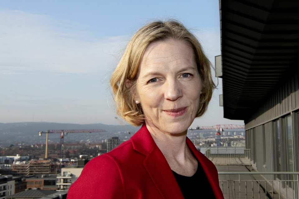 Marte Gerhardsen, direktør i Utdanningsetaten i Oslo kommune, mener Pride blir ekstra viktig når flaggene ikke får stå i fred. Marte Gerhardsen. Direktør i Utdanningsetaten.