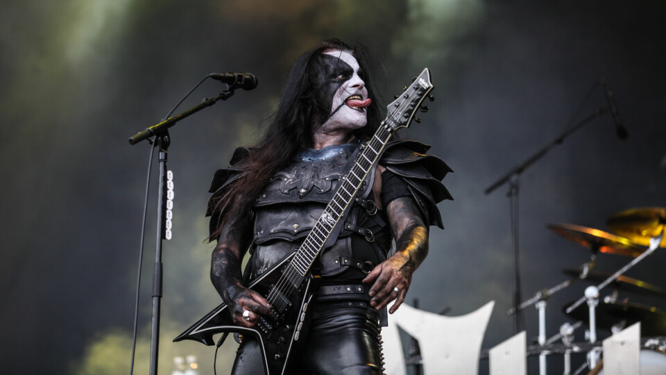 Abbath kom med mørket på Scream-scenen på Tons of Rock. Tons of Rock