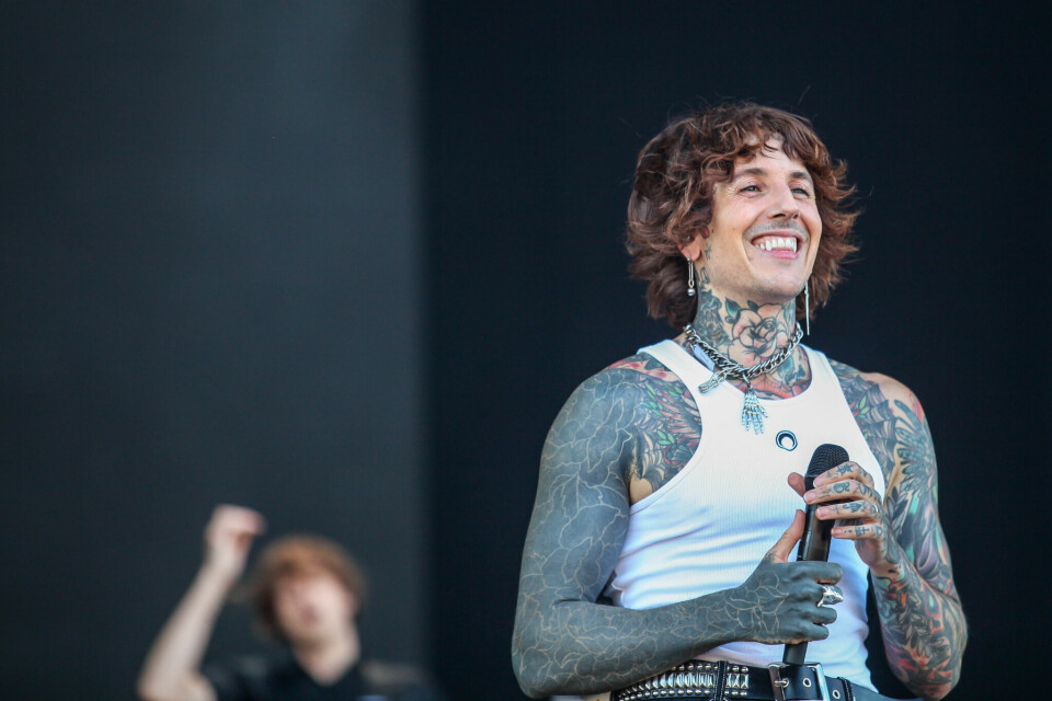 Oli Sykes i Bring Me The Horizon på Tons of Rock. Tons of Rock