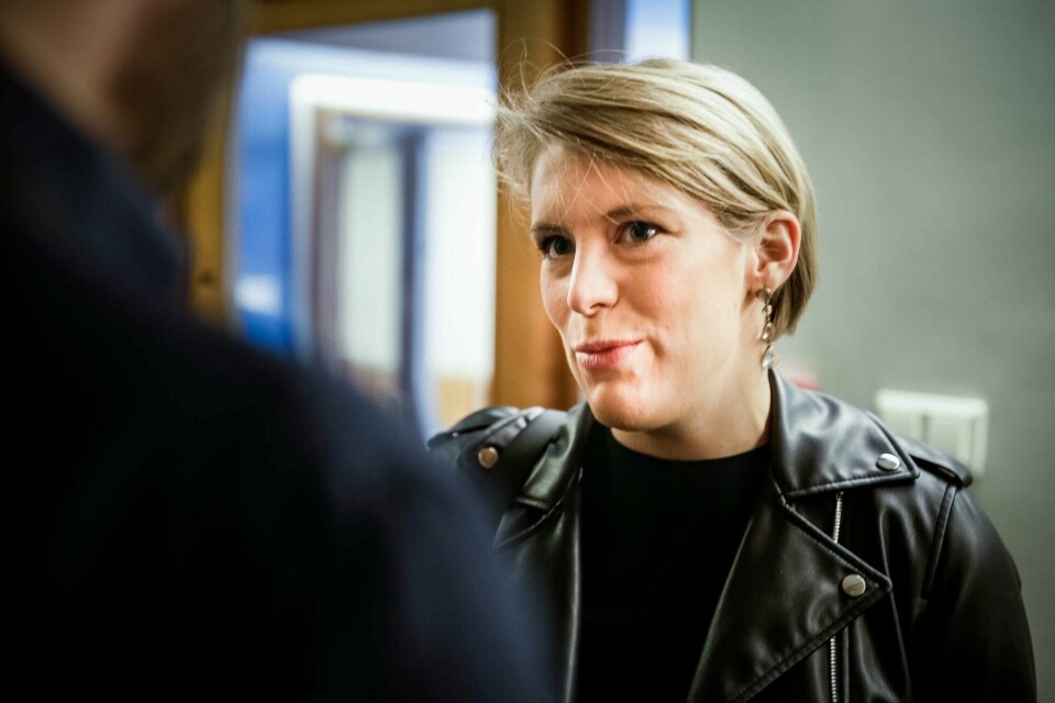 Kari Elisabeth Kaski sier nei til å bli leder i Sosialistisk Venstreparti. Oslo 20220607. Kari Elisabeth Kaski fra Sosialistisk venstreparti.Finanskomiteens leder Eigil Knutsen (Ap) og Senterpartiets finanspolitiske talsperson Geir Pollestad møttes til nye forhandlinger tirsdag med SV, her representert ved Kari Elisabeth Kaski. Samtalene mellom de parlamentariske lederne i pinsen førte ikke fram. I dag fortsetter forhandlingene om revidert nasjonalbudsjett på komiténivå.Foto: Alf Simensen / NTB