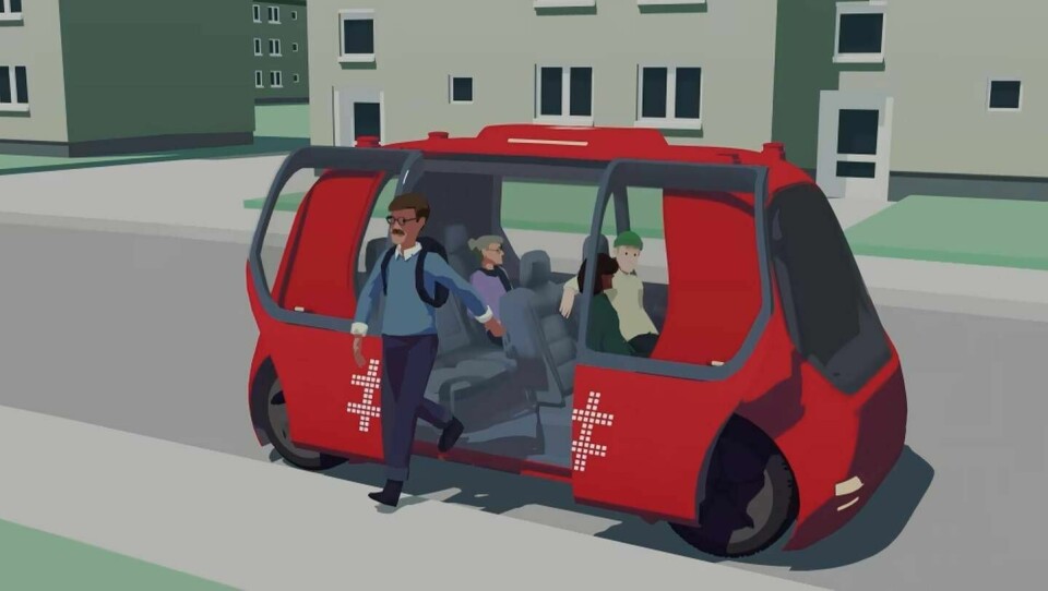 Slike selvkjørende biler ønsker Ruter å bruke i kollektivtransporten i Groruddalen. Men Rødt er i mot av flere grunner. Ruter