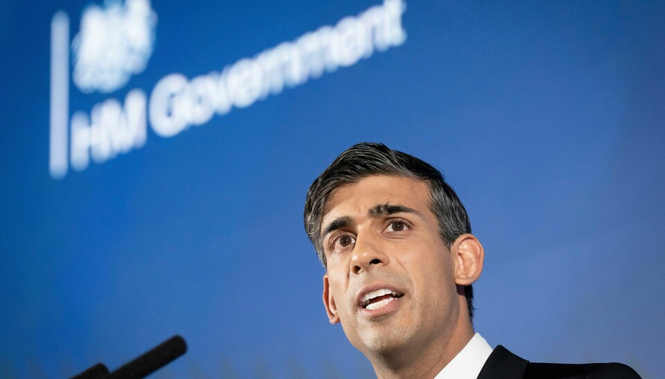Statsminister Rishi Sunak går ut med ambisiøse mål og lover at det ikke skal komme noen bortforklaringer dersom de ikke oppnås. Statsminister Rishi Sunak går ut med ambisiøse mål og lover at det ikke skal komme noen bortforklaringer dersom de ikke oppnås. (Stefan Rousseau/Pool photo via AP)