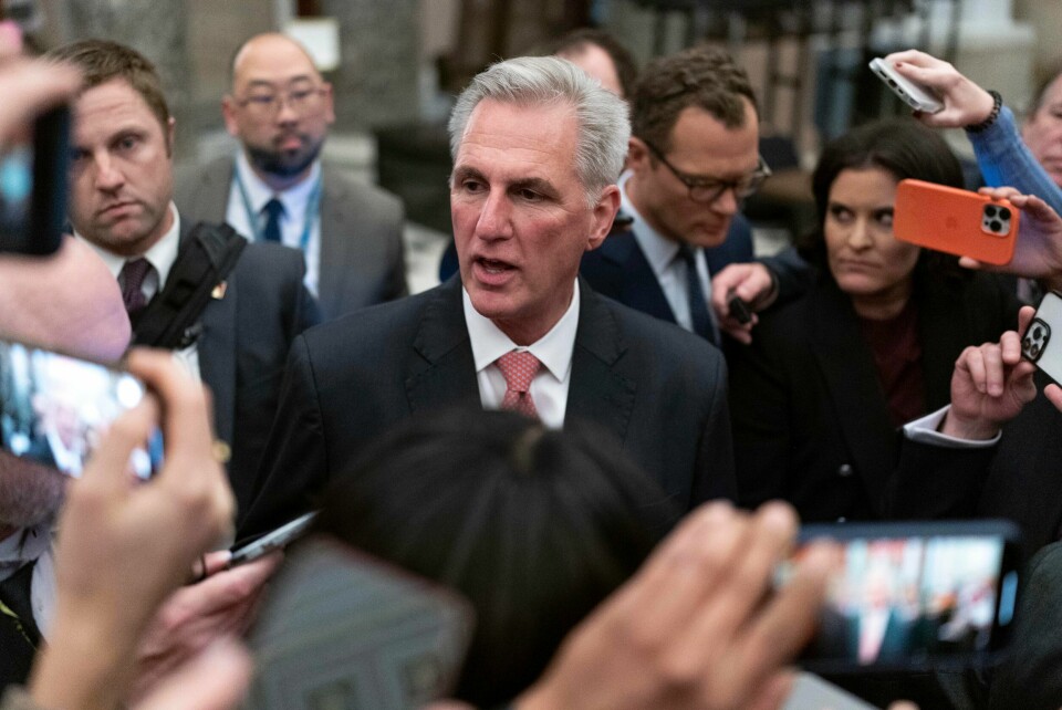 En gruppe republikanere vil ikke ha partikollegaen Kevin McCarthy (bildet) som leder i Representantenes hus og mener at han ikke er konservativ nok. En gruppe republikanere vil ikke ha partikollegaen Kevin McCarthy (bildet) som leder i Representantenes hus og mener at han ikke er konservativ nok. Foto: AP / NTB