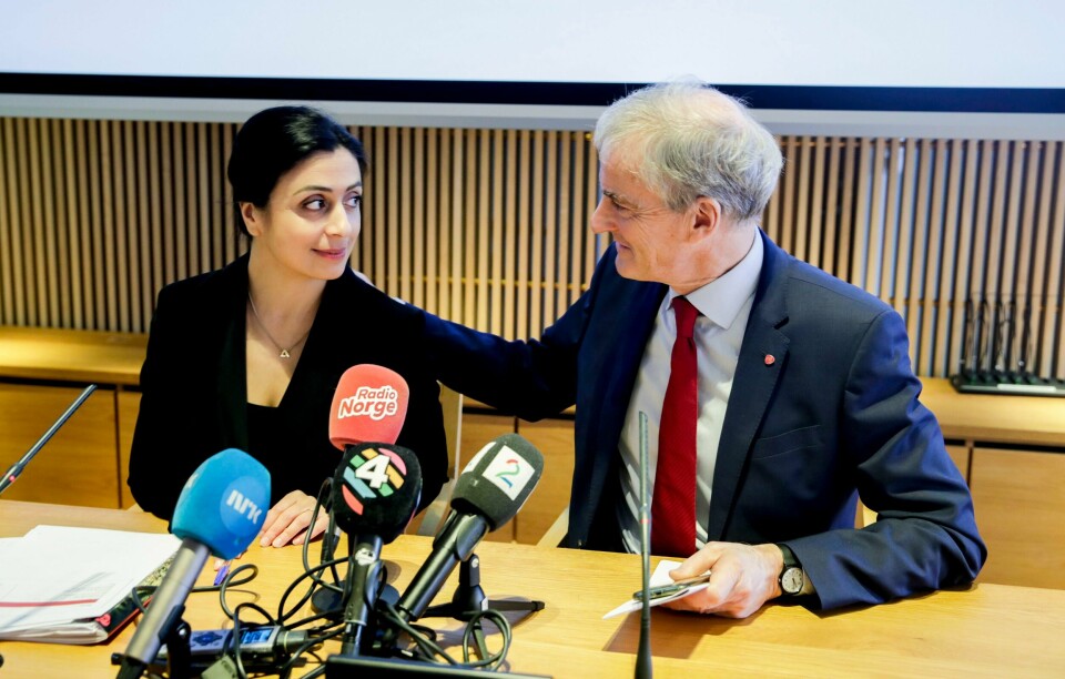 Hadia Tajik og Jonas Gahr Støre. Her fra 2019 da Ap la fram sitt alternative 2020-budsjett. Hadia Tajik og Jonas Gahr Støre. Her fra 2019 da Ap la fram sitt alternative 2020-budsjett.