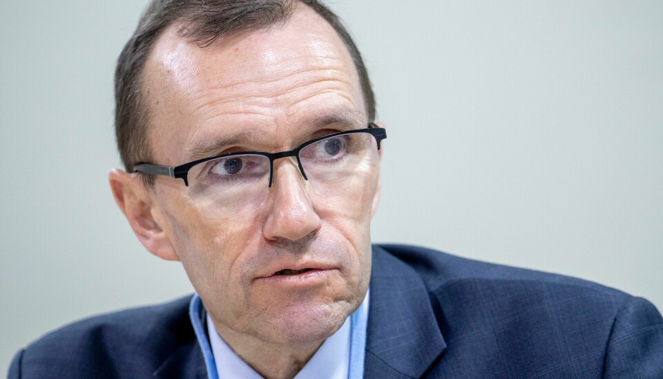 – Jeg tar tingrettens kjennelse til etterretning. Jeg er likevel ikke enig i tingrettens vurderinger og konklusjon, og vil derfor anke saken til lagmannsretten, sier klima- og miljøminister Espen Barth Eide. Espen Barth Eide skal lede forhandlinger om klimakvoter på klimatoppmøtet i Egypt.Foto: Javad Parsa / NTB