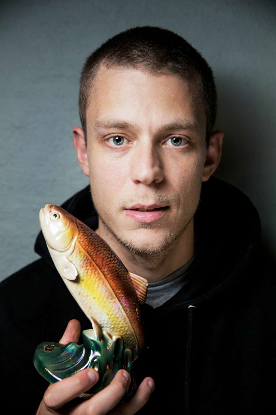 Steinar Klouman Hallert hjemme i leiligheten sin i Oslo. Steinar Klouman Hallert