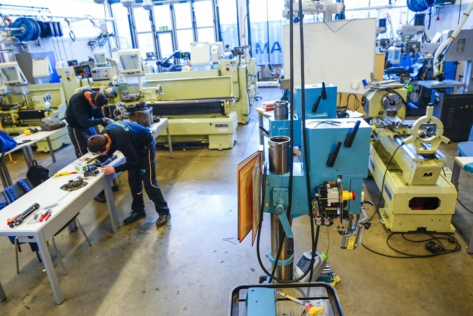 Søkertallene til både yrkesfag og høyere yrkesfaglig utdanning har økt kraftig. Stadig flere søker seg inn på yrkesfaglige utdanningsprogram på videregående. Teknologi- og industrifag har hatt størst økning i søkertall det siste året. Foto: Lise Åserud / NTB